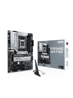 ASUS PRIME X670-P WIFI Moderkort - AMD X670 - AMD AM5 socket - DDR5 RAM - ATX