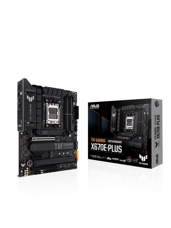 ASUS TUF GAMING X670E-PLUS Moderkort - AMD X670E - AMD AM5 socket - DDR5 RAM - ATX