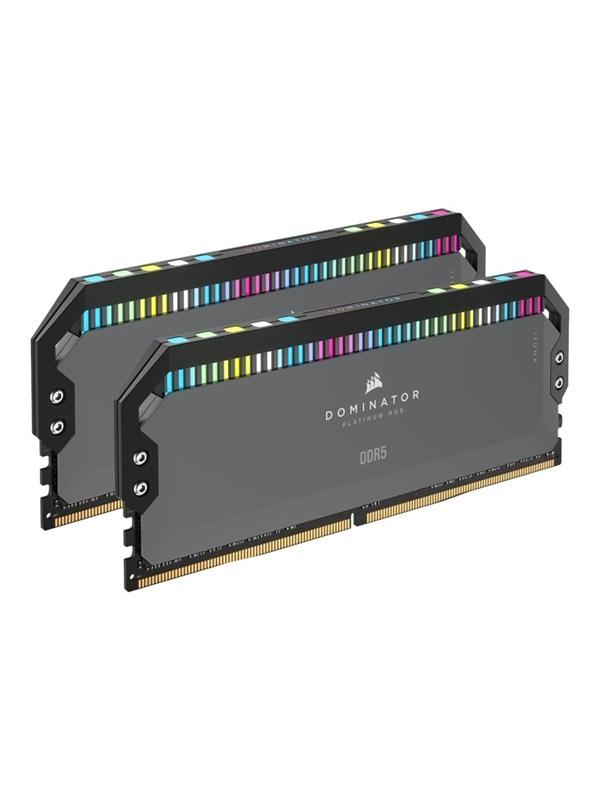 Corsair Dominator Platinum RGB DDR5-5600 - 32GB - CL36 - Dual Channel (2 st) - AMD EXPO - Grå med RGB