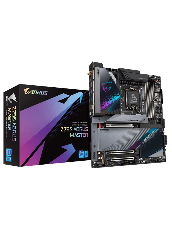 GIGABYTE Z790 AORUS MASTER Moderkort - Intel Z790 - Intel LGA1700 socket - DDR5 RAM - Extended ATX