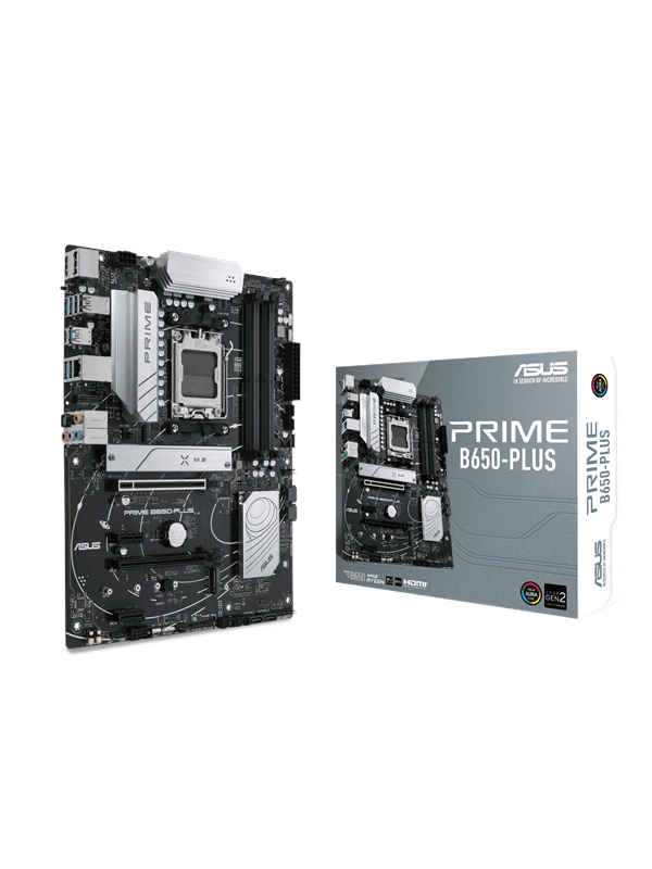 ASUS PRIME B650-PLUS Moderkort - AMD B650 - AMD AM5 socket - DDR5 RAM - ATX