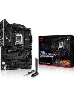 ASUS ROG STRIX B650E-F GAMING WIFI Moderkort - AMD B650 - AMD AM5 socket - DDR5 RAM - ATX