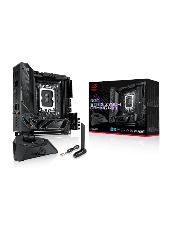 ASUS ROG STRIX Z790-I GAMING WIFI Moderkort - Intel Z790 - Intel LGA1700 socket - DDR5 RAM - Mini-ITX