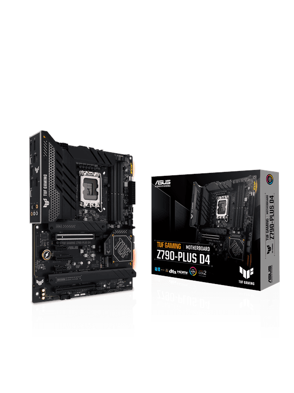 ASUS TUF GAMING Z790-PLUS D4 Moderkort - Intel Z790 - Intel LGA1700 socket - DDR4 RAM - ATX