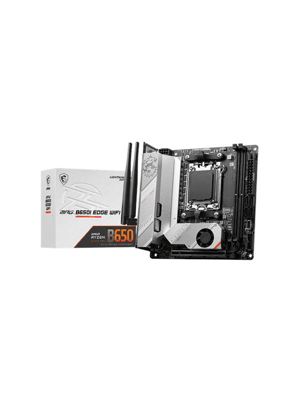 MSI MPG B650I EDGE WIFI Moderkort - AMD B650 - AMD AM5 socket - DDR5 RAM - Mini-ITX