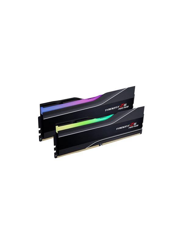 G.Skill Trident Z5 Neo RGB DDR5-6000 - 32GB - CL36 - Dual Channel (2 pcs) - AMD EXPO - Svart med RGB