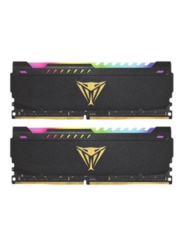Patriot Viper Steel RGB - DDR4 - kit - 32 GB: 2 x 16 GB - DIMM 288-pin - 3600 MHz / PC4-28800 - unbuffered