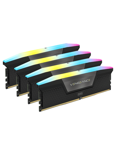 Corsair Vengeance RGB DDR5-5600 - 64GB - CL36 - Quad Channel (4 st) - Intel XMP - Svart med RGB