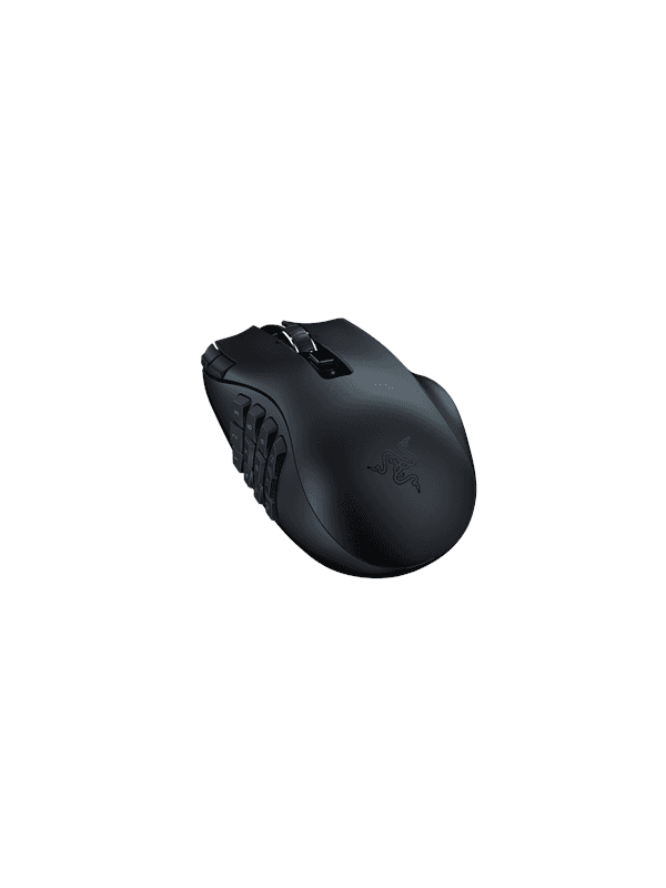 Razer Naga V2 HyperSpeed - Wireless MMO Gaming Mouse - Gamingmus - Optic - 19 knappar - Svart