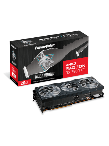 PowerColor Radeon RX 7900 XT Hellhound - 20 GB GDDR6 RAM - Grafikkort