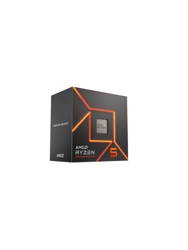 AMD Ryzen 5 7600 Wraith Stealth CPU - 6 kärnor - 4 GHz - AMD AM5 - AMD Boxed (med kylare)