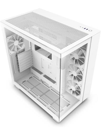 NZXT H9 Flow - All White - Chassi - Miditower - Vit