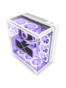 NZXT H series H9 Elite - Mid tower - ATX - genomskinlig sidopanel (härdat glas) - ingen strömförsörjning - matt vit - USB/ljud