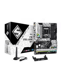 ASRock Z790 Steel Legend WiFi Moderkort - Intel Z790 - Intel LGA1700 socket - DDR5 RAM - ATX