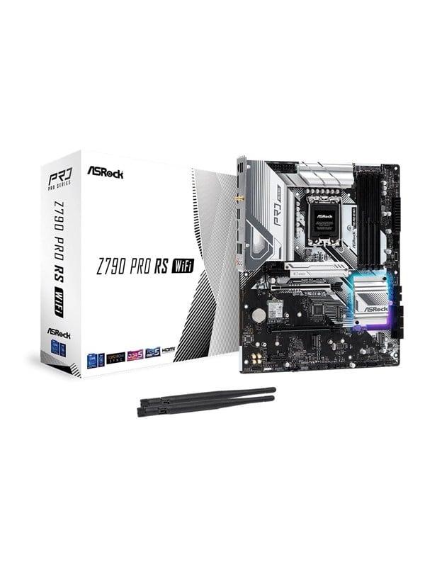 ASRock Z790 Pro RS WiFi Moderkort - Intel Z790 - Intel LGA1700 socket - DDR5 RAM - ATX