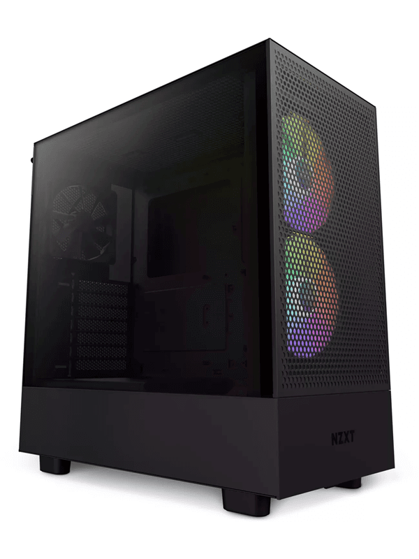 NZXT H5 Flow RGB - Matte Black - Chassi - Miditower - Svart