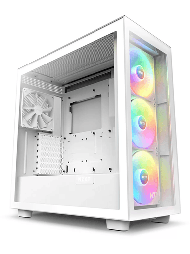 NZXT H7 Elite RGB - Matte White - Chassi - Miditower - Vit