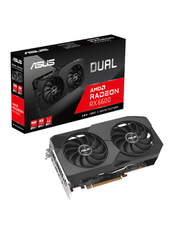 ASUS Radeon RX 6600 DUAL V2 - 8GB GDDR6 RAM - Grafikkort