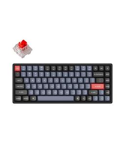 Keychron K2 Pro QMK/VIA RGB Hot Swap - Pro Red - Gaming Keyboard - Utan numpad - Nordisk - Svart