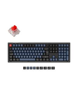 Keychron V6 QMK/VIA Knob - K Pro Red - Gaming Tangentbord - Nordisk - Svart