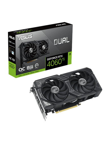 ASUS GeForce RTX 4060 Ti DUAL OC - 8GB GDDR6 RAM - Grafikkort