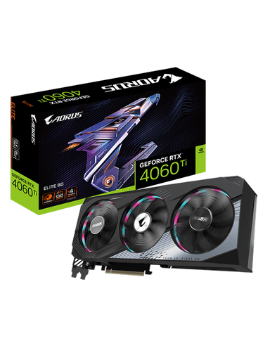 GIGABYTE GeForce RTX 4060 Ti AORUS Elite - 8GB GDDR6 RAM - Grafikkort