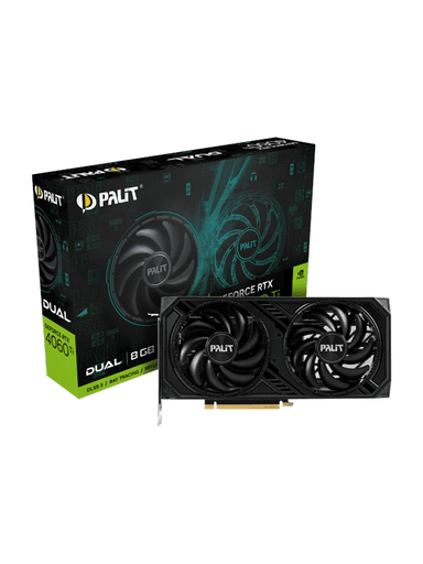 Palit GeForce RTX 4060 Ti DUAL - 8GB GDDR6 RAM - Grafikkort