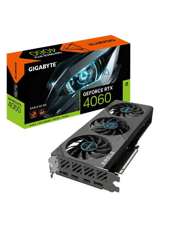 GIGABYTE GeForce RTX 4060 EAGLE OC - 8GB GDDR6 RAM - Grafikkort