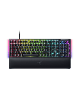 Razer BLACKWIDOW V4 - GREEN SWITCH - Gaming Tangentbord - Nordisk - Svart