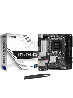 ASRock B760M-ITX/D4 WiFi Moderkort - Intel B760 - Intel LGA1700 socket - DDR4 RAM - Mini-ITX