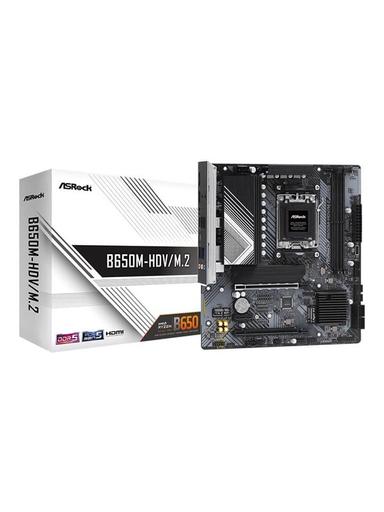 ASRock B650M-HDV/M.2 Moderkort - AMD B650 - AMD AM5 socket - DDR5 RAM - Micro-ATX