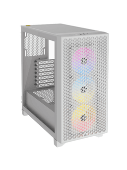 Corsair 3000D RGB AIRFLOW TG - White - Chassi - Miditower - Vit