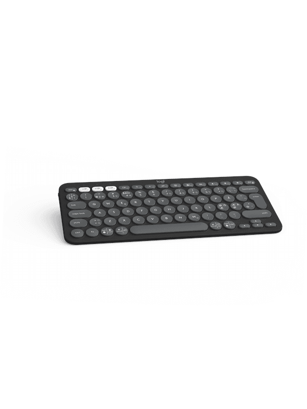 Logitech Pebble Keys 2 K380s Wireless Keyboard - Tonal Graphite - Tangentbord - Nordisk - Svart