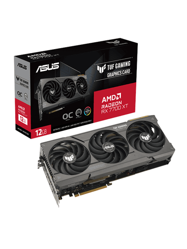 ASUS Radeon RX 7700 XT TUF OC - 12GB GDDR6 RAM - Grafikkort