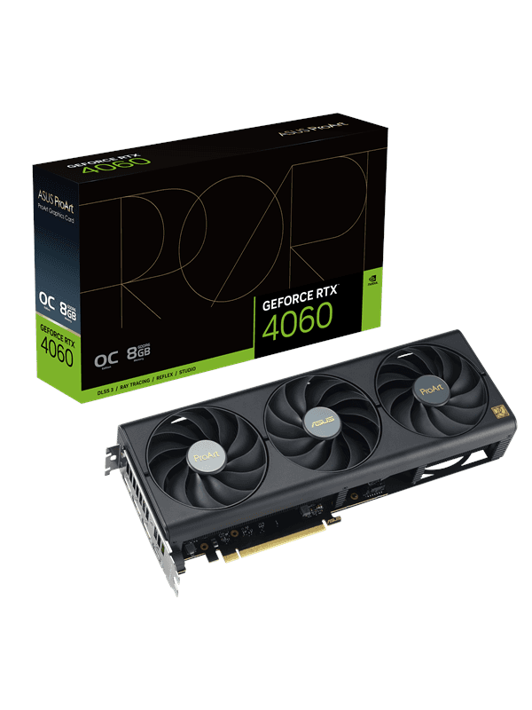 ASUS GeForce RTX 4060 ProArt OC - 8GB GDDR6 RAM - Grafikkort