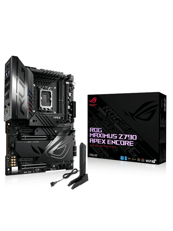 ASUS ROG MAXIMUS Z790 APEX ENCORE Moderkort - Intel Z790 - Intel LGA1700 socket - DDR5 RAM - ATX