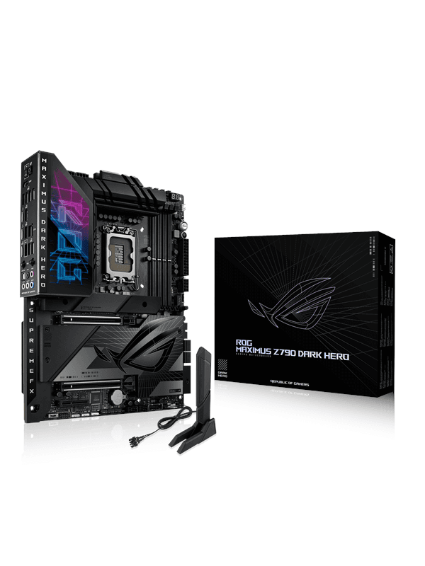 ASUS ROG MAXIMUS Z790 DARK HERO Moderkort - Intel Z790 - Intel LGA1700 socket - DDR5 RAM - ATX