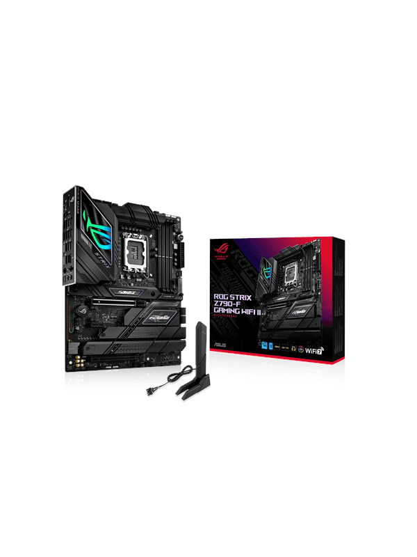 ASUS ROG STRIX Z790-F GAMING WIFI II Moderkort - Intel Z790 - Intel LGA1700 socket - DDR5 RAM - ATX