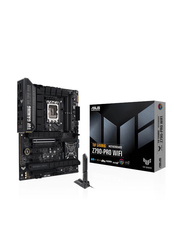 ASUS TUF GAMING Z790-PRO WIFI Moderkort - Intel Z790 - Intel LGA1700 socket - DDR5 RAM - ATX