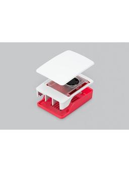 Raspberry Pi 5 Case - Red/White - Chassi - Raspberry Pi - Vit