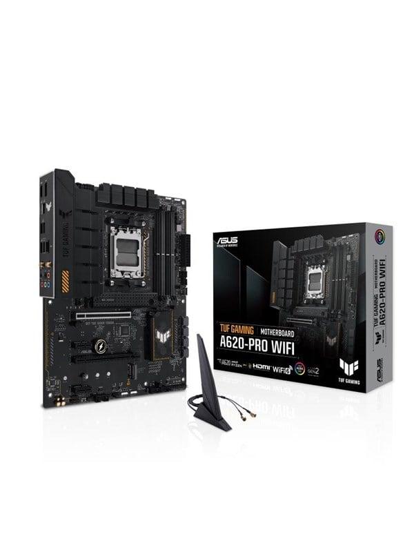 ASUS TUF GAMING A620-PRO WIFI Moderkort - AMD A620 - AMD AM5 socket - DDR5 RAM - ATX