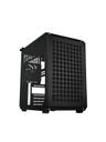 Cooler Master Qube 500 FLATPACK - Black & White Edition - mid tower - utökad ATX - genomskinlig sidopanel (härdat glas) - ingen strömförsörjning (ATX / SFX / SFX-L) - svart och vit - USB/ljud