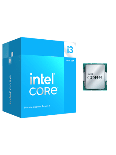 Intel Core i3-14100F Raptor Lake-S CPU - 4 kärnor - 3.5 GHz - Intel LGA1700 - Intel Boxed (med kylare)