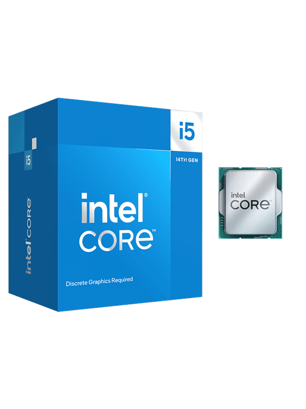 Intel Core i5-14400F Raptor Lake-S CPU - 10 kärnor - 2.5 GHz - Intel LGA1700 - Intel Boxed (med kylare)