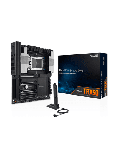 ASUS PRO WS TRX50-SAGE WIFI Moderkort - AMD TRX50 - AMD sTR5 socket - DDR5 RAM - SSI (Server)