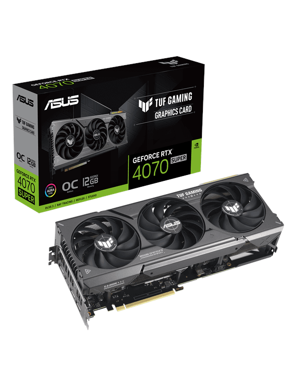 ASUS GeForce RTX 4070 SUPER OC - 12GB GDDR6X RAM - Grafikkort