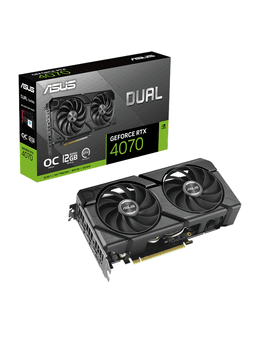 ASUS GeForce RTX 4070 DUAL EVO OC - 12GB GDDR6X RAM - Grafikkort