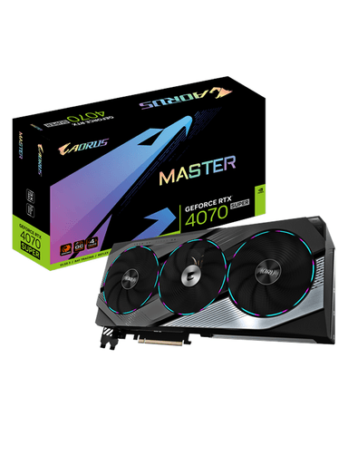 GIGABYTE GeForce RTX 4070 SUPER AORUS Master - 12GB GDDR6X RAM - Grafikkort