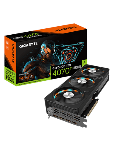 GIGABYTE GeForce RTX 4070 Ti SUPER GAMING OC - 16GB GDDR6X RAM - Grafikkort