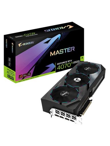 GIGABYTE GeForce RTX 4070 Ti SUPER AORUS Master - 16GB GDDR6X RAM - Grafikkort